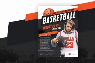 Free Basketball Flyer in PSD