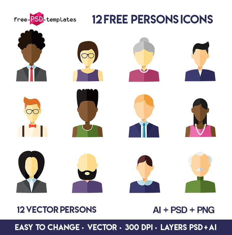 12 Free Persons Icons