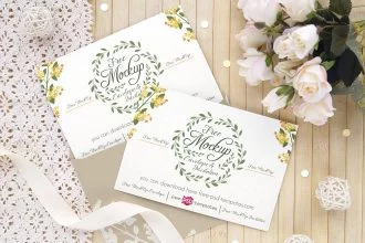 3 Free Wedding Invitation Card Mockups