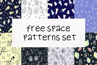 Free Space Patterns Vector Set