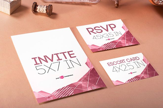 Download Free Wedding Invite Mock Up In Psd Free Psd Templates