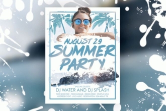 Free Summer Party Flyer in PSD Free Summer Party Flyer in PSD