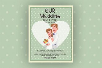 Free Wedding Day Flyer in PSD