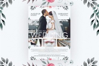 Free Wedding Flyer in PSD