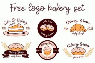 Free Bakery Logo Set