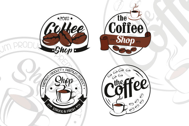 Download Free Coffee Shop Logo Set Free Psd Templates