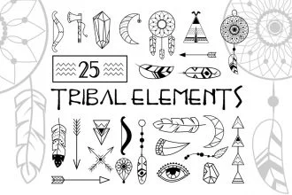 Free Tribal Elements Images PNG ( PSD + Vector)