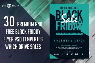 30 Premium and Free Black Friday Flyer PSD Templates Which Drive Sales