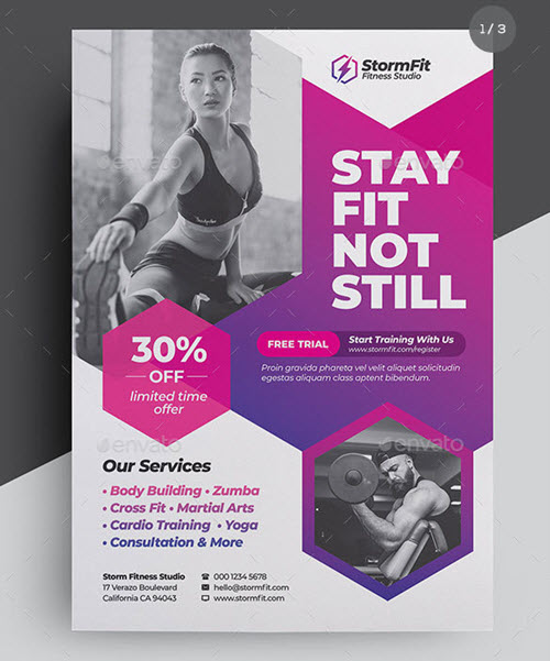 30 Premium Free Sports Flyer Psd Template For Sports And Fitness Business Free Psd Templates