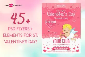 45+ FREE PSD FLYERS FOR VALENTINE’S DAY!