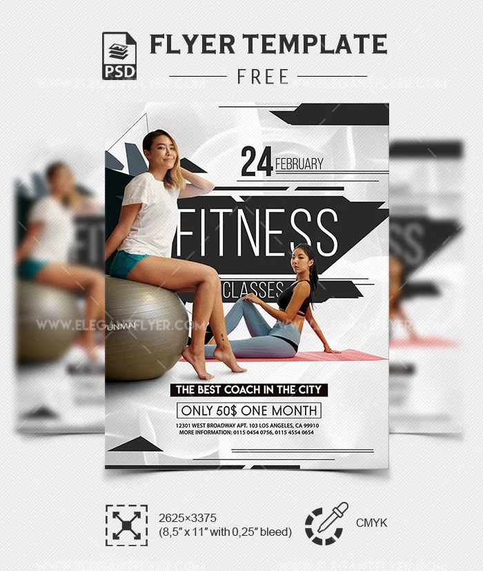 Premium Fitness Flyer Free PSD Template – CreativePsdDownload