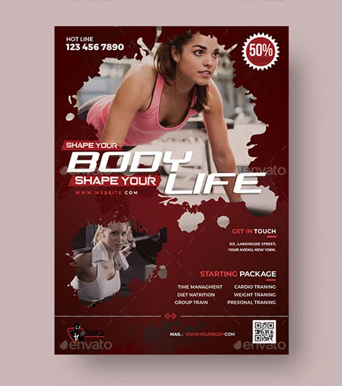 30+ Premium Free Sports Flyer PSD Template for Sports and Fitness ...