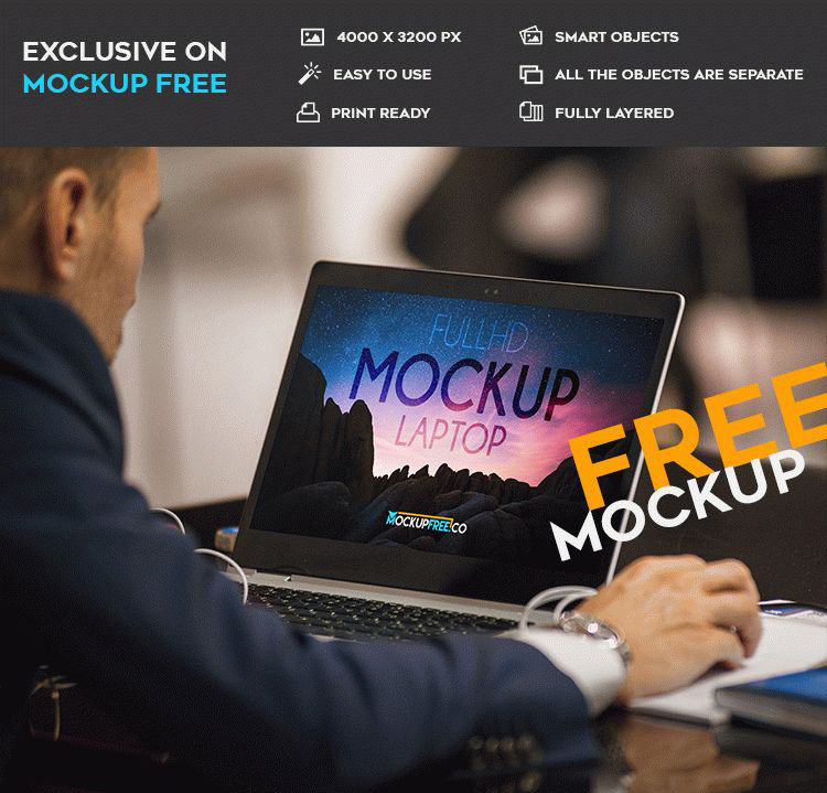 Download 64 Free Psd Laptop Mockups For Creative And Professional Designers And Premium Version Free Psd Templates