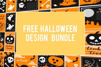 Free Vector Halloween Design Bundle