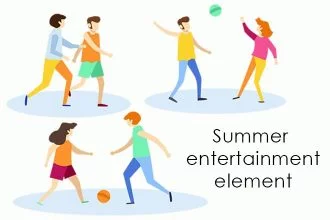 Free Vector Summer Entertainment Element
