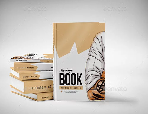 Free Premium Luxury Book Mockup  Book cover mockup, Book cover