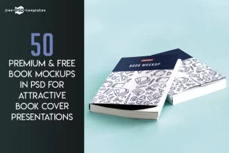 50+ Free Book Mockups in PSD for Attractive Book Cover Presentations and Premium Version!
