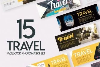15 Free Travel Facebook Cover Templates in PSD