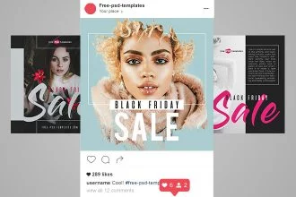 Free Black Friday Sale Instagram Banners Bundle