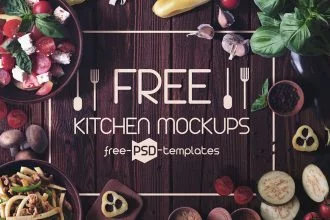 4 Free Kitchen Mockups