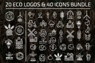 Free Eco Logo and Icon Bundle