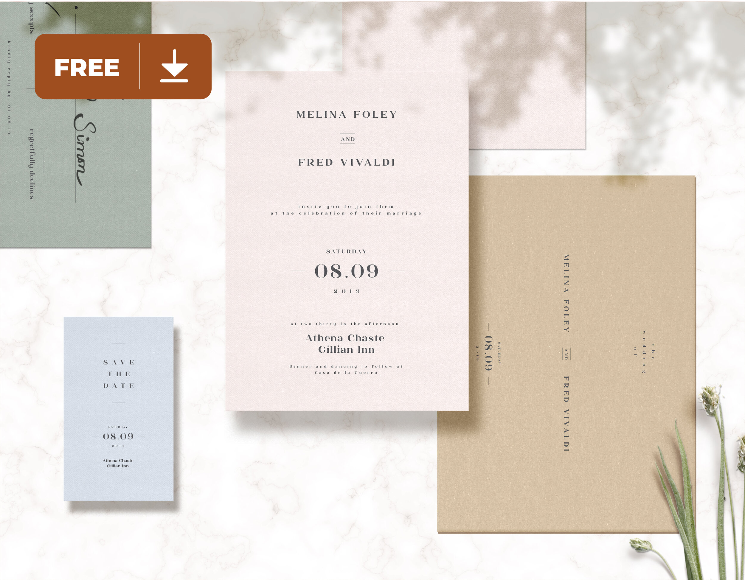 Download 45+ Free Wedding PSD Mockups for Creative Wedding Design ...