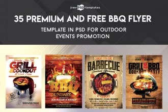 35 Premium & Free BBQ Flyer Templates in PSD for Outdoor Events Promotion
