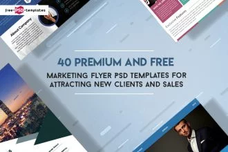40 Premium and Free Marketing Flyer PSD Templates for Attracting New Clients and Sales