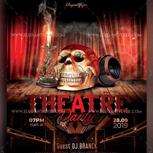Theatre Party – Free Flyer PSD Template