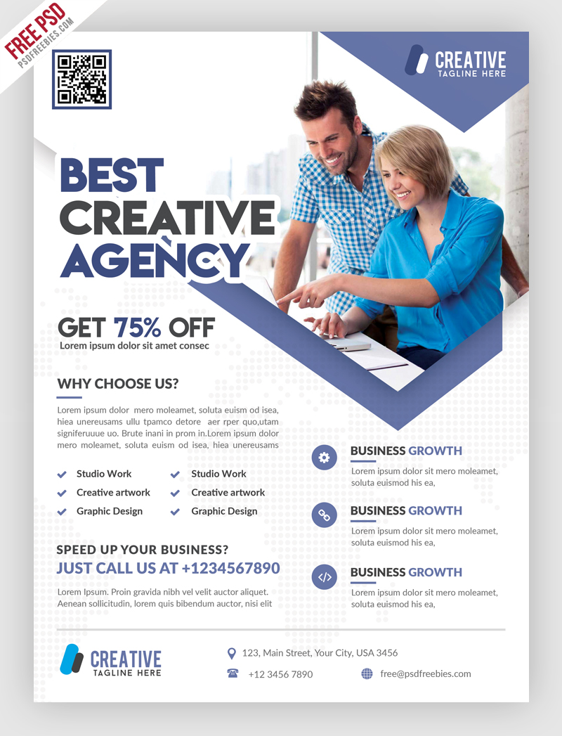 40 Premium And Free Marketing Flyer Psd Templates For Attracting New Clients Free Psd Templates