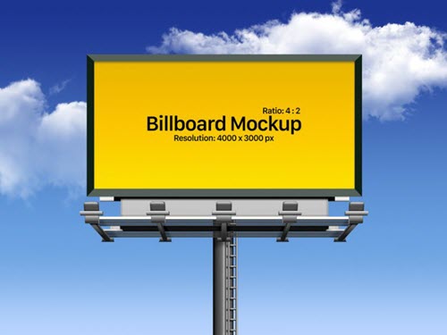 50 Premium and Free Horizontal Billboard Mockups in PSD – Free PSD ...