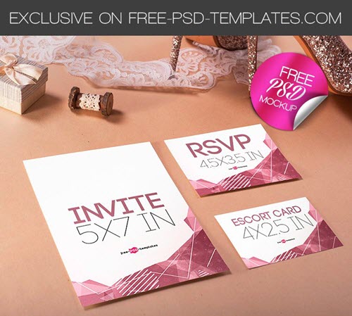 Download 45 Free Wedding Psd Mockups For Creative Wedding Design And Premium Version Free Psd Templates PSD Mockup Templates