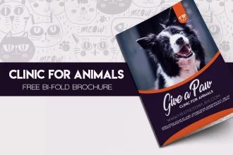 Free Bi-Fold Brochure Clinic for Animals