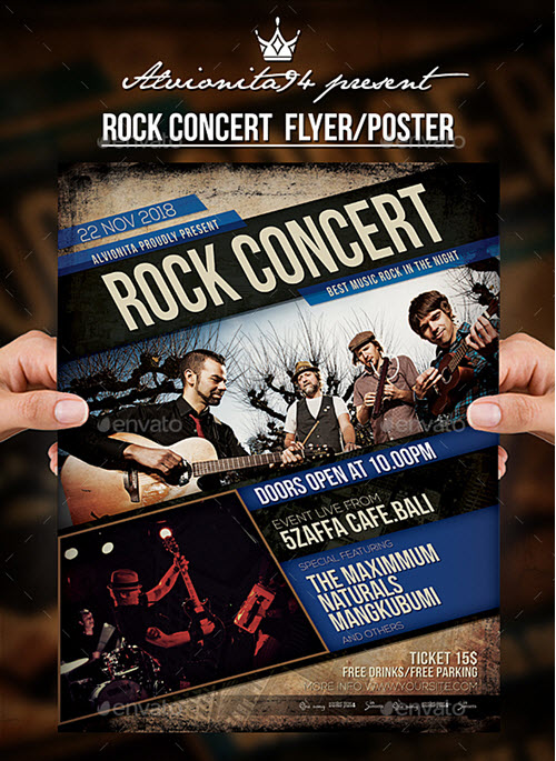 55+ Free Concert Flyer PSD Templates for Music Events Promotion and