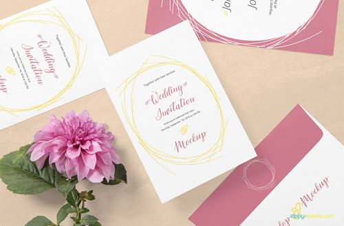 Download 45 Free Wedding Psd Mockups For Creative Wedding Design And Premium Version Free Psd Templates