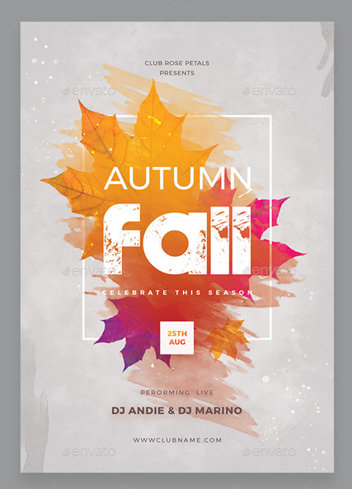 30 Premium And Free Fall Festival And Party Flyer Designs In Psd 2018 Free Psd Templates
