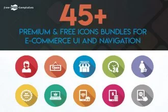 45+ Premium & Free Icons Bundles for E-Commerce UI and Navigation