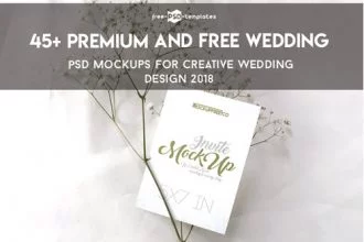 45+ Free Wedding PSD Mockups for Creative Wedding Design and Premium Version!