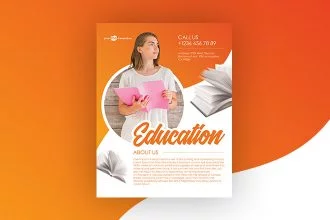Free Education Flyer in PSD