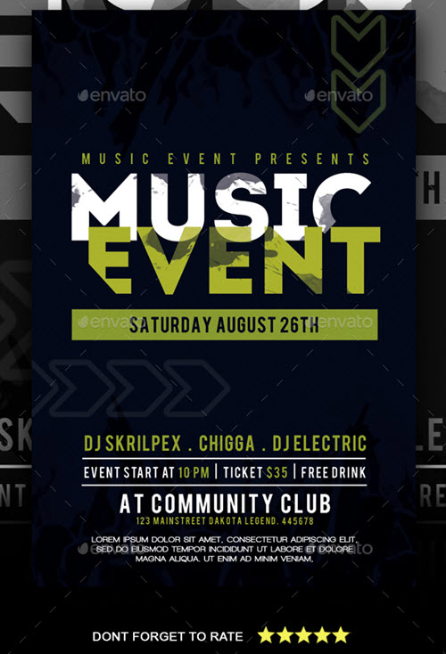 50 Free Event Flyer Templates In Psd For Effective Promotion Premium Version Free Psd Templates