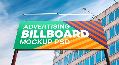 50 Premium and Free Horizontal Billboard Mockups in PSD – Free PSD ...