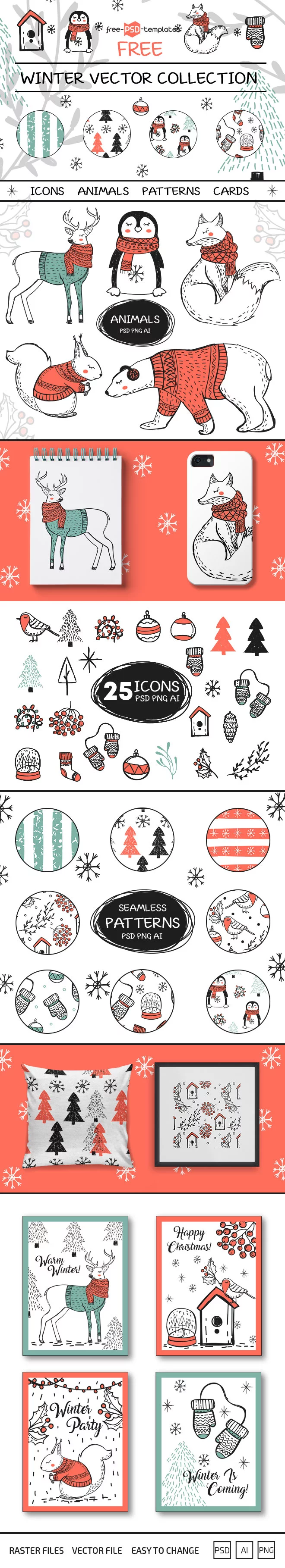 Free Winter Vector Collection