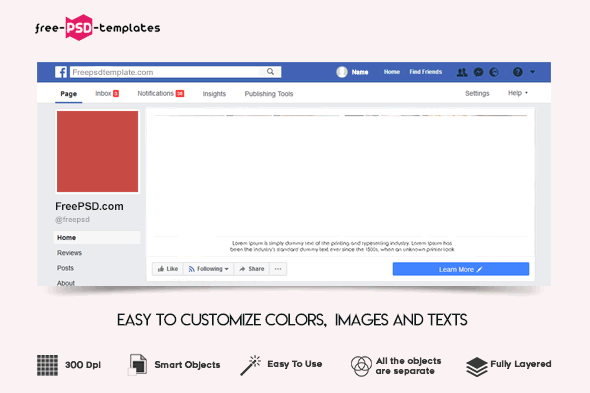 5 Modern Animated Facebook Cover In Psd Free Psd Templates