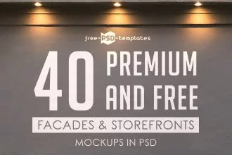 40+ Free Facades and Storefronts Mockups in PSD & Premium Version!