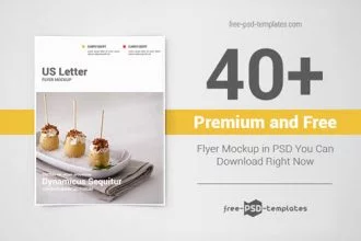 40+ Premium and Free Flyer Mockup in PSD You Can Download Right Now