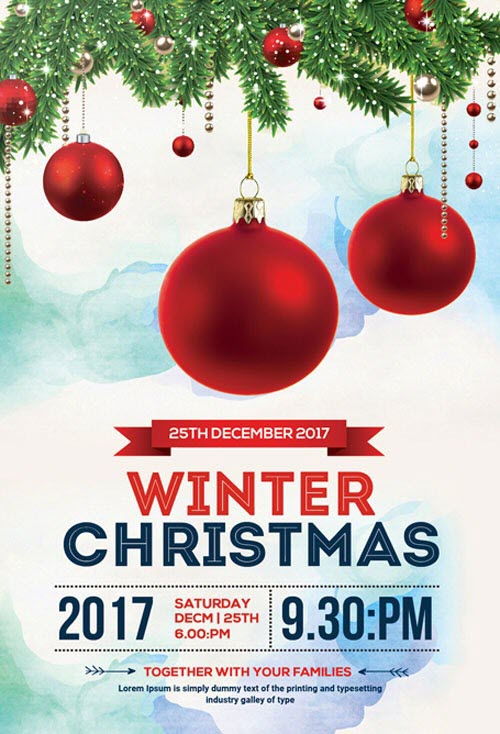 Template Christmas Flyer