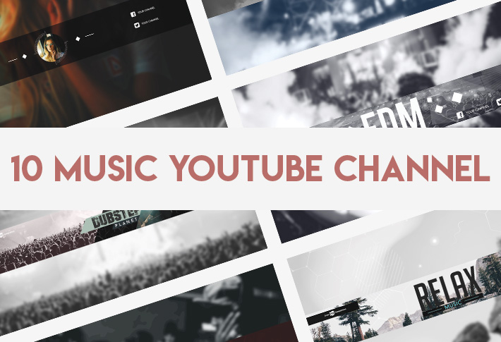 10 Free Music Youtube Channel Banners In Psd – Free Psd Templates