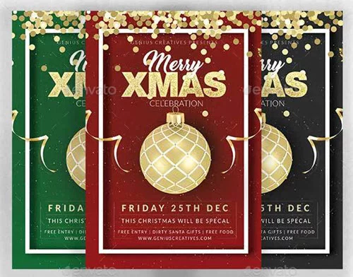 40 Premium and Free Holiday Flyer Templates in PSD for Awesome ...