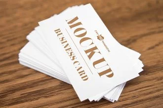Free Business Card V03 Mock-up in PSD