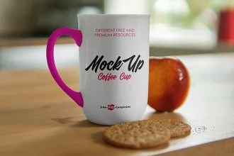 Free Mug V02 Mock-up in PSD